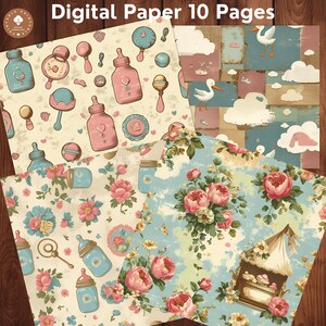 Babyparty druckbares Papier, druckbare Vintage Babyparty Dekorationen, rustikale Babyparty druckbares Papier, neutrales Babypartypapier