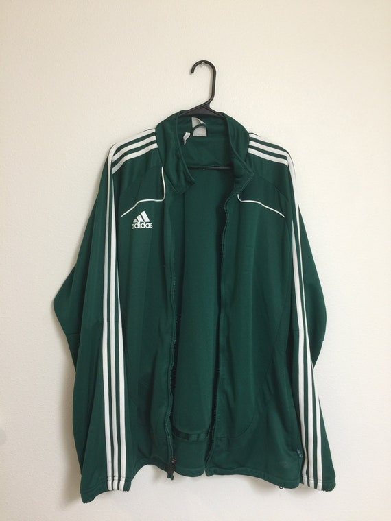 Vintage Green Adidas Track Jacket Etsy