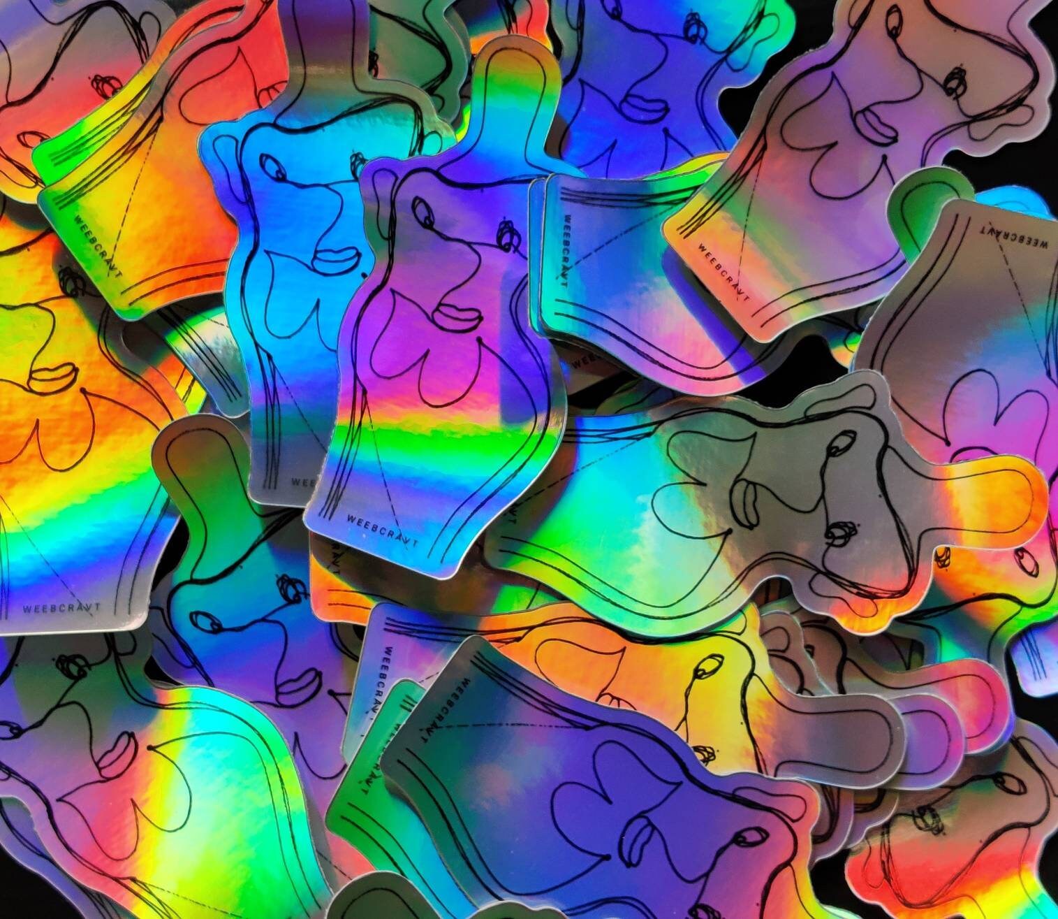 Holographic Alien Sticker - Etsy