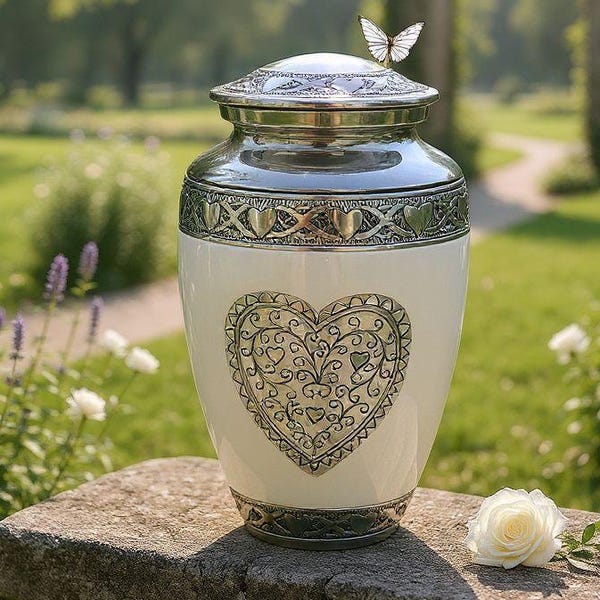 Urna de cremación grande para cenizas: Urna funeraria de 10 pulgadas