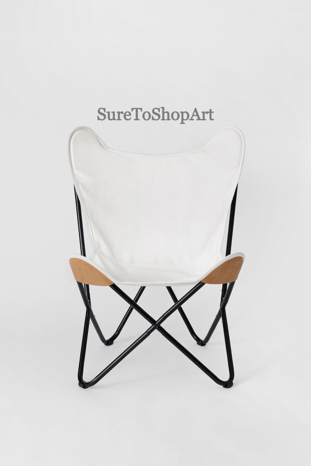 White Canvas Folding Butterfly Chairhome/living/garden/patio Etsy