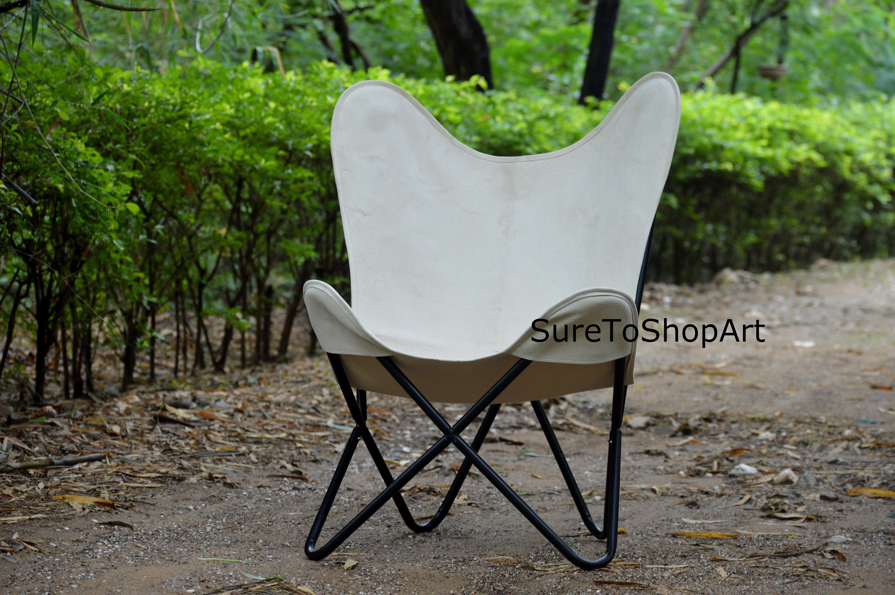 バタフライ型ホワイトチェア バタフライチェア ホワイトの通販｜セブン