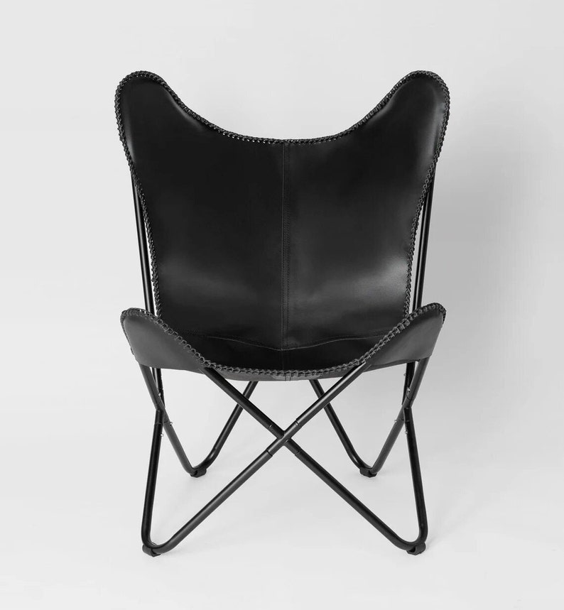 Leather Butterfly Chair Etsy