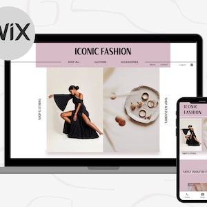Wix E-commerce Website Template Elegant & simple - Wix shop - Online store - Wix web design Theme - Wix store - Creative wix layout