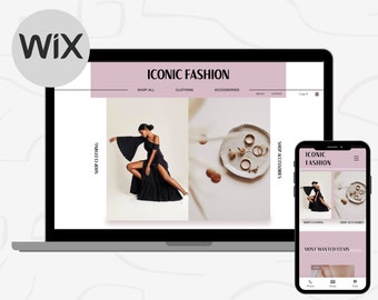 Wix E-commerce Website Template Elegant & simple - Wix shop - Online store - Wix web design Theme - Wix store - Creative wix layout