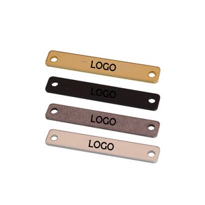 5x30 mm Custom Clothing Metal Tag,Bag Metal Tag,Clothing Tags,Engraved Tag