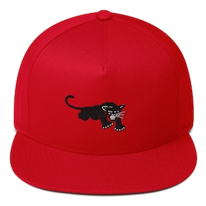 Black Panther Party Logo Embroidered Civil Rights Flat Bill Cap