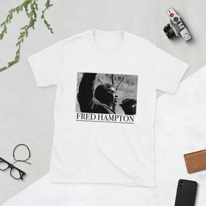 Fred Hampton Black Panther Party Schwarz-Weiß-Bild Kurzarm Unisex T-Shirt