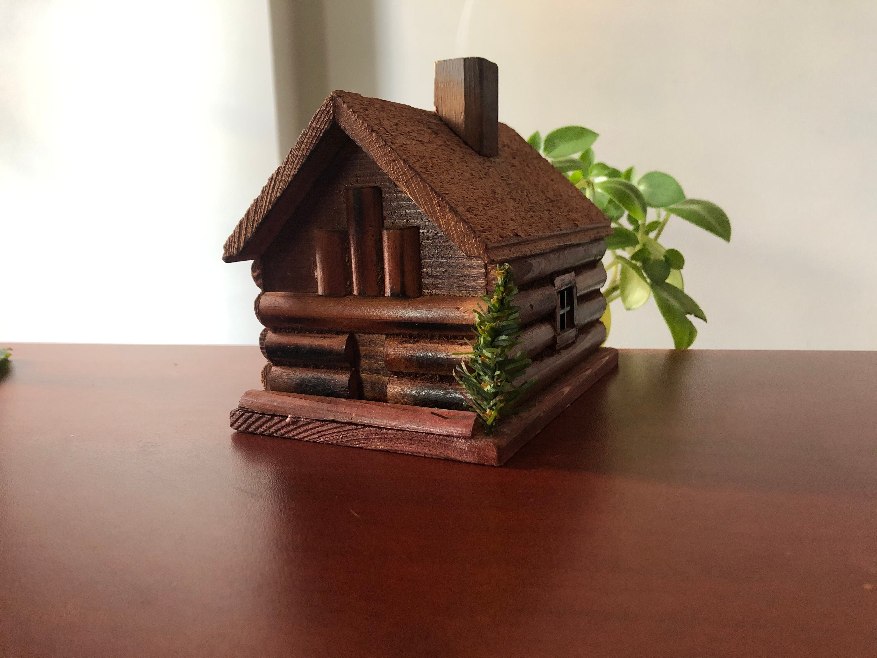 Handmade Log Cabin Incense Burner Etsy UK