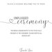 Printable Unplugged Ceremony Sign - Minimalist Design for an Unplugged ...