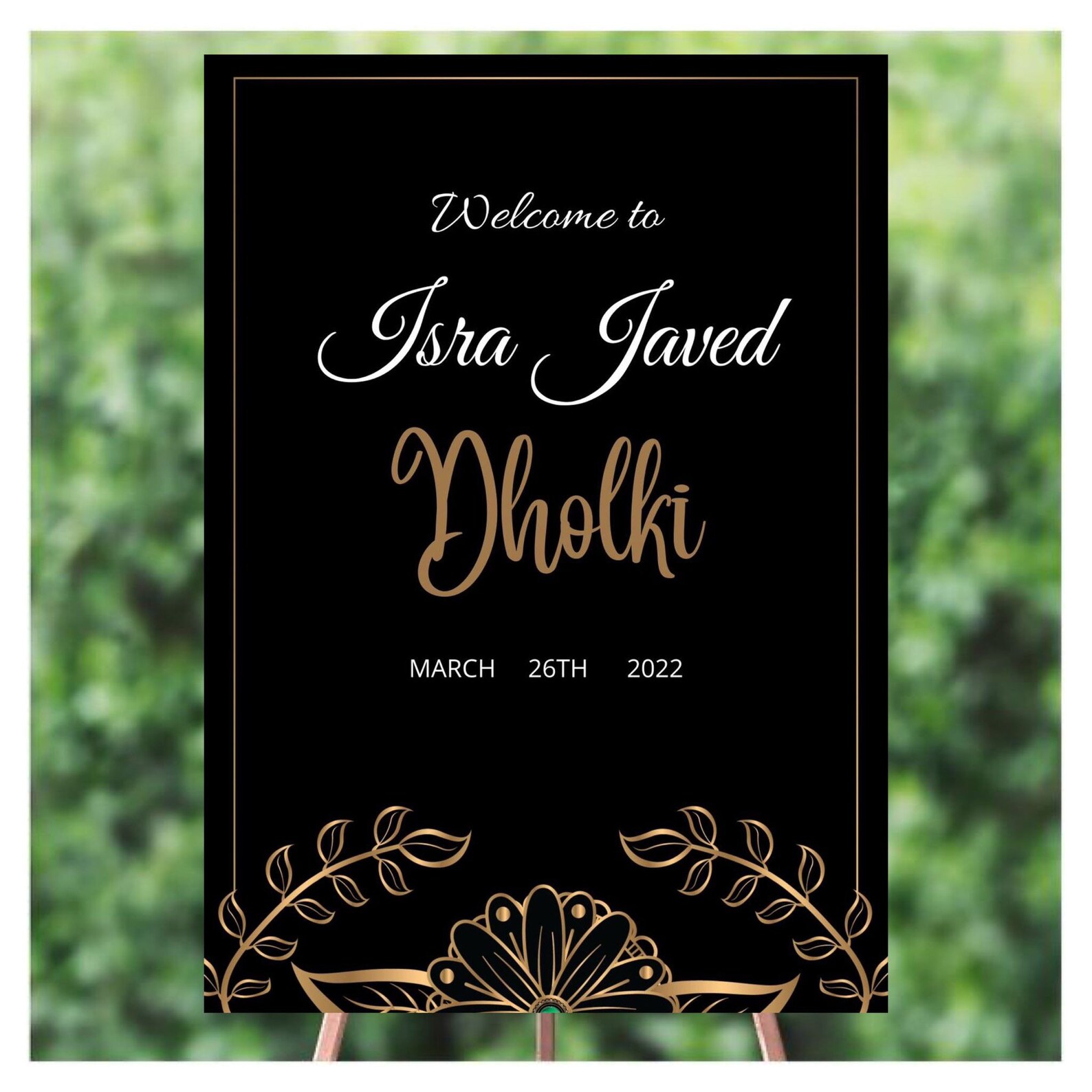 Dholki Welcome Sign Dholki Decoration Dholki Sign Sangeet Welcome Sign ...