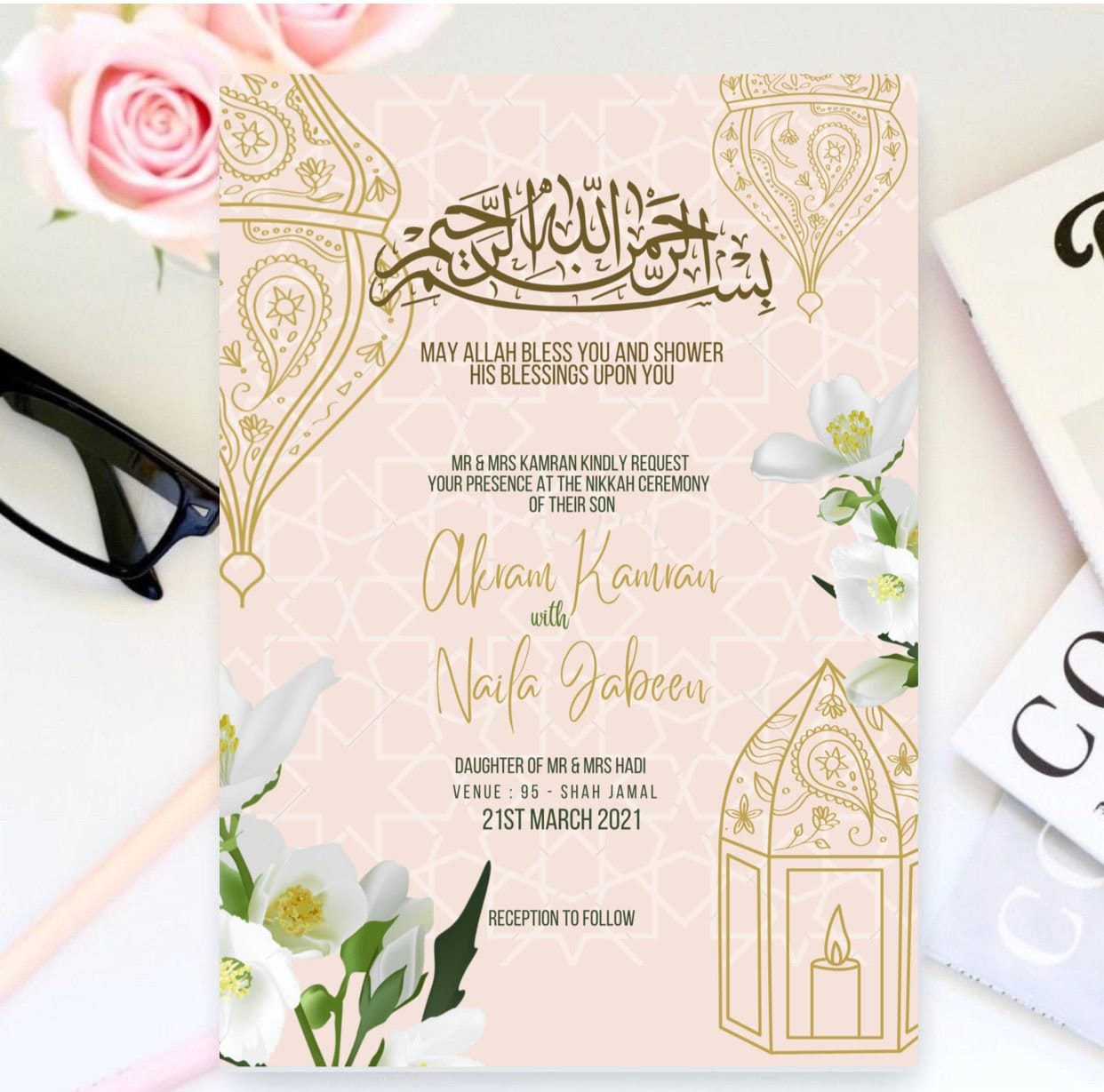 Nikkah Invitation Digital Muslim Wedding Invitation Nikkah Invite Nikkah Invitation Digital Muslim Wedding Invitation Nikkah Invite