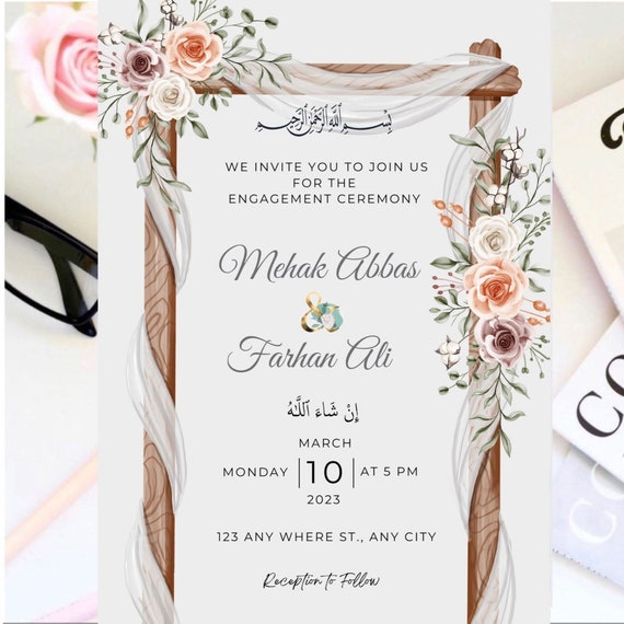 Engagement cheap invitation template