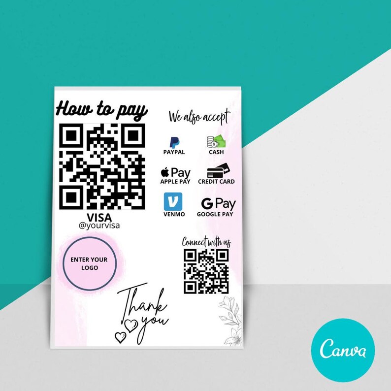 Printable Scan to Pay Sign Template Effortlessly Accept Payments With
