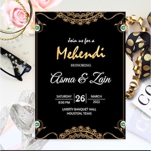 Mehndi Invitation Mehndi Invitation Card Mehndi Invite Template Printable