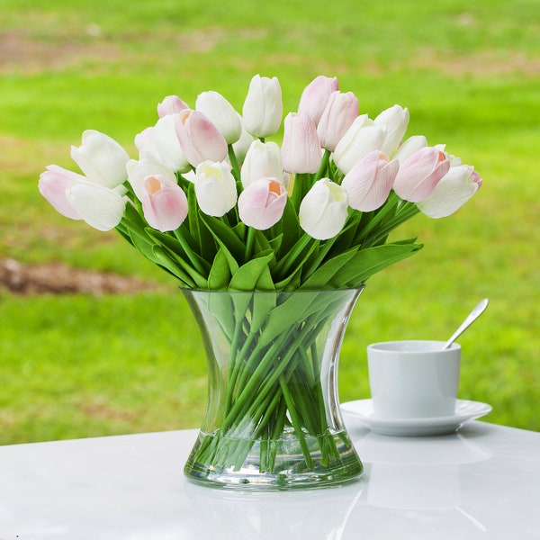 Fake Tulips in Vase Etsy