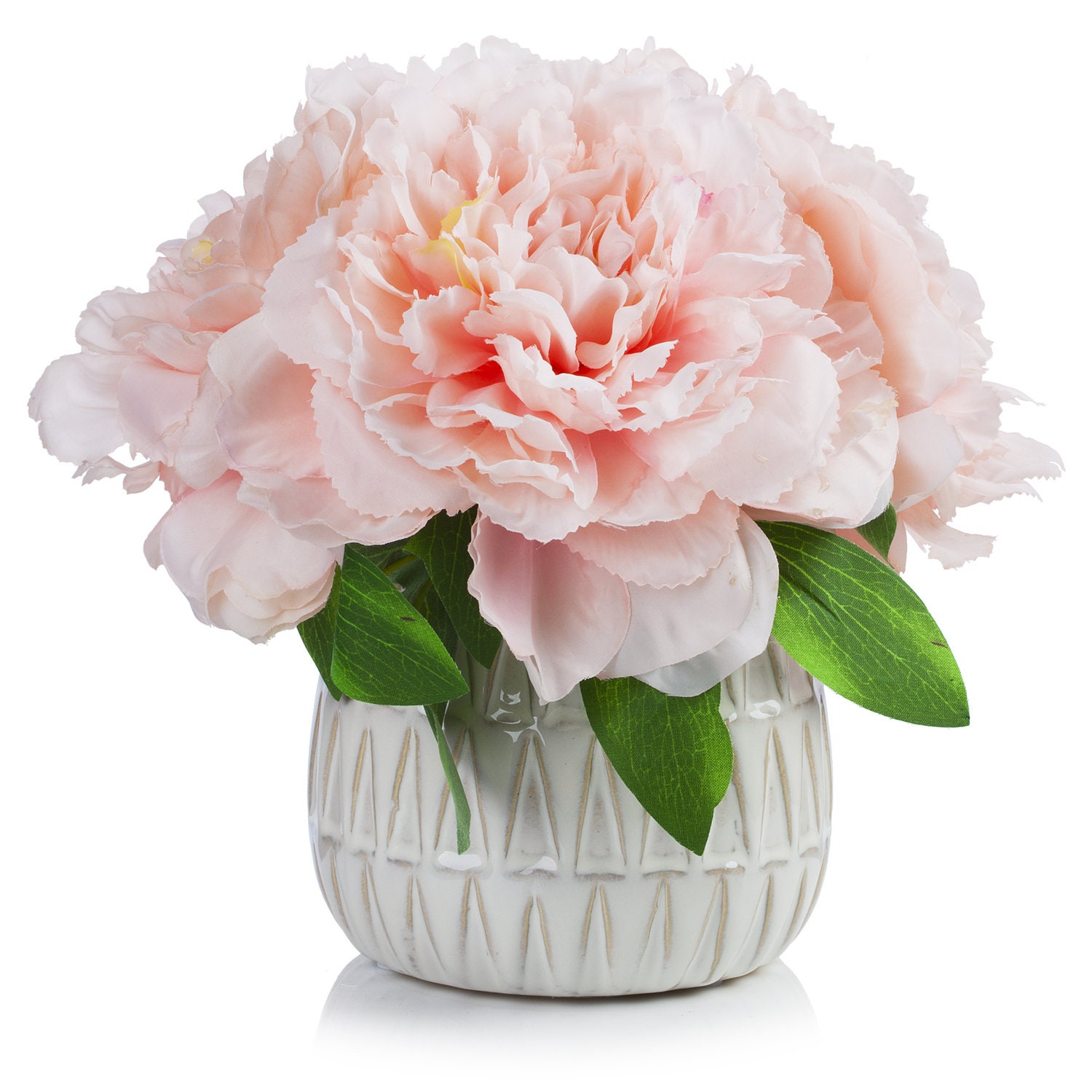 Enova Floral Artificial Silk Peony Flower Arrangement in Etsy