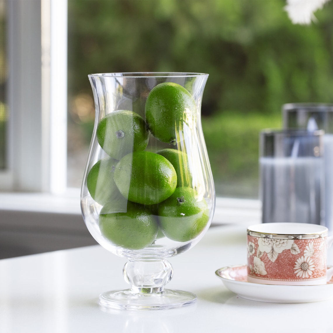 Unique Hurricane Glass Vase 4.5 W and 8 H Clear Etsy