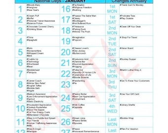 365 Days to Celebrate |celebrations Calendars: Printable Edition | 2025