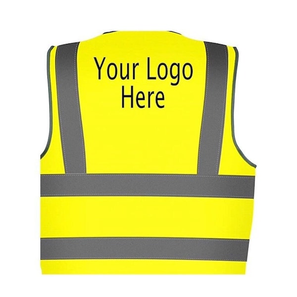 Customized reflective safety vest high visibility for businesses or runners
