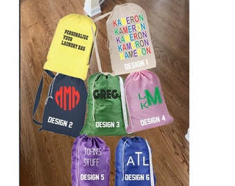 Personalized Laundry Bags