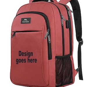 Personalized laptop backpack