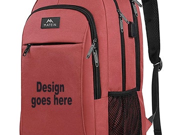 Personalized laptop backpack
