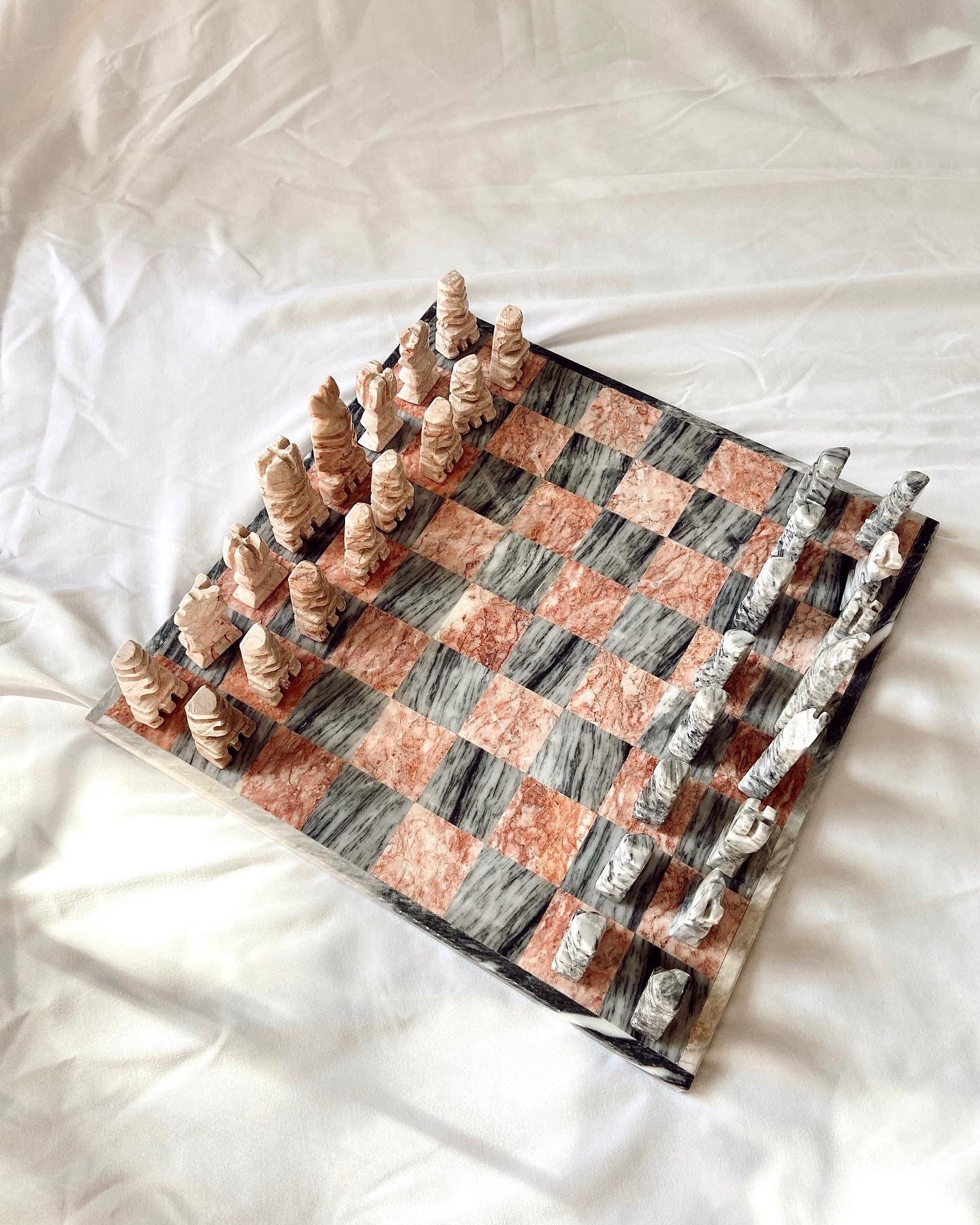 Vintage Aztec Mini Marble Chess Set – The Apartment TO