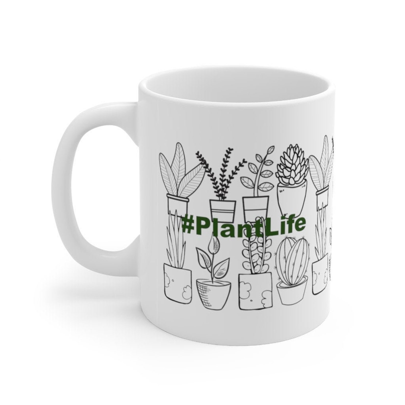 Hashtag Plantlife Funny Coffee Mug for Plant Moms Plant Etsy