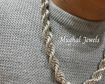 20mm Rope Chain Rope Chain 925 Sterling 