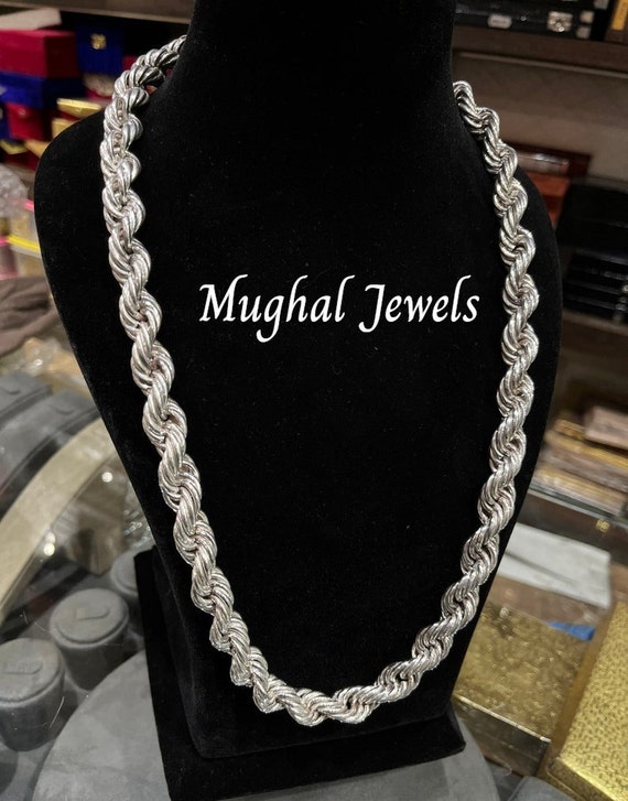14mm Rope Chain Rope Chain 925 Sterling 