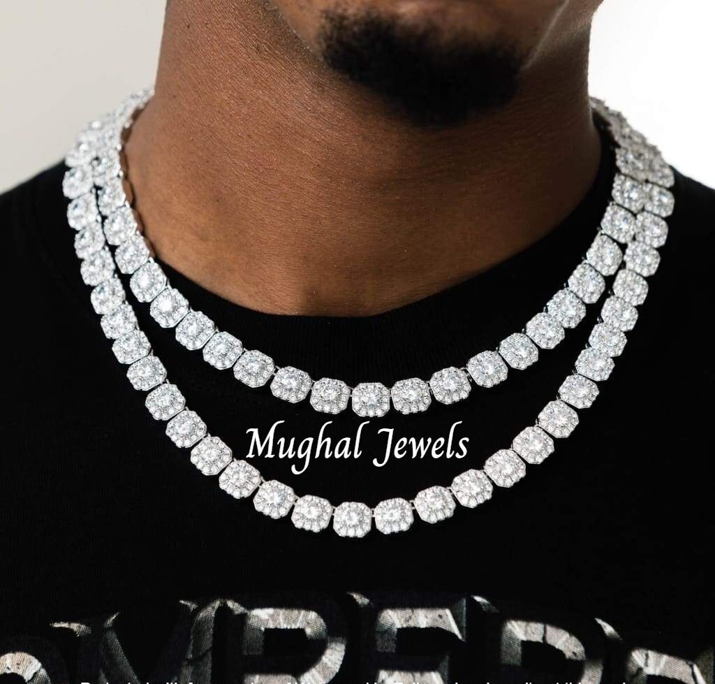 Clustered Diamond Tennis Chain VS1 
