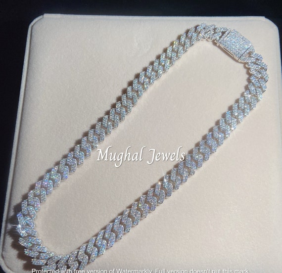 15MM VS1 Moissanite Diamond Miami Cuban 