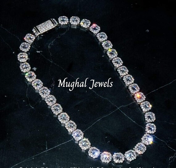 Clustered Diamond Tennis Chain VS1 