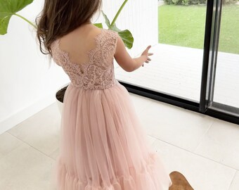 Flora in Rose ~  Flower Girl | Party Dress