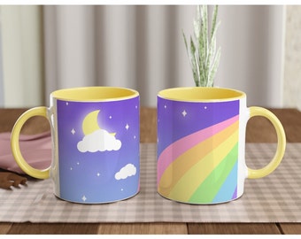 Nighttime Rainbow 11 oz. Ceramic Mug