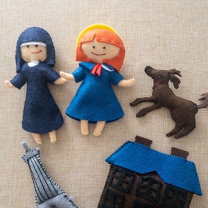 Madeline Felt Doll | Handmade Felt Book Characters | Eco-Friendly Toys