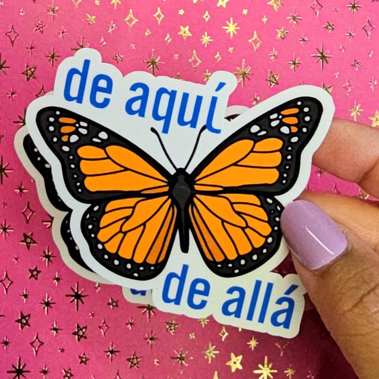 Monarch Butterfly Sticker: Latina Identity Vinyl Decal - De Aquí, De ...
