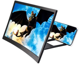 Shhjjpy 3D Screen Magnifier Smartphone Magnifying Glass Stereoscopic Projection Mobile Phone Enlarger Screen Movie Video Amplifier Bracket Desktop Foldable Stand Holder Anti-Radiation,Pink Shhjjpy 3D Screen Magnifier Smartphone Magnifying Glass Stereoscopic Projection Mobile Phone Enlarger Screen Movie Video Amplifier Bracket Desktop Foldable Stand Holder Anti-Radiation,Pink