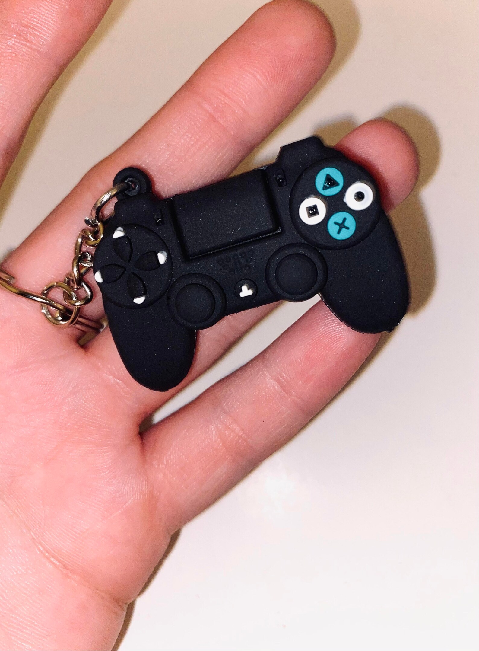 New black playstation game controller keyring keychain Etsy
