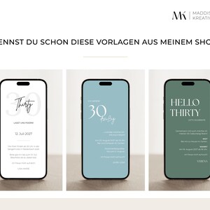 Digital Save the Date Card Invitation Birthday Canva Template Instant Download Editable Personalized E-Card WhatsApp Online Invitation image 5