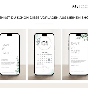 Digital Save the Date Card Wedding Canva Template Editable Personalized Invitation Card Instant Download WhatsApp Online Ecard image 6