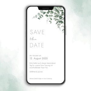 Digital | Save the Date | Wedding | Wedding Card | Wedding | Invitation | Template | Personalised | Ecard | sending via WhatsApp