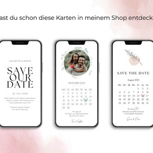 Digital Save the Date Wedding Wedding Card Wedding Invitation Template Personalised Ecard sending via WhatsApp image 8