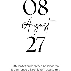 Save the Date-kaart Bruiloft digitaal Canva-sjabloon aanpasbaar bewerkbaar Direct downloaden Online uitnodiging WhatsApp E-card Aankondiging afbeelding 2