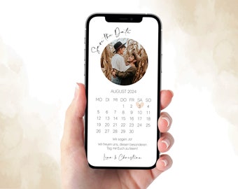 Digital | Save the Date | Wedding | Wedding invitation | Personalized | For sending via Whatsapp