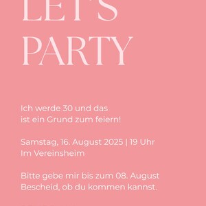 Digital Save the Date Card Invitation Birthday Canva Template Instant Download Editable Personalized E-Card WhatsApp Online Invitation image 2