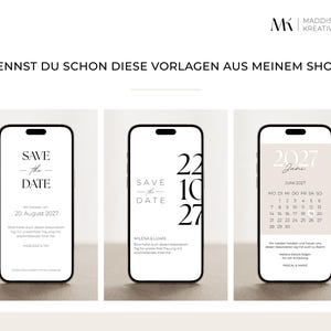 Save the Date-kaart Bruiloft digitaal Canva-sjabloon aanpasbaar bewerkbaar Direct downloaden Online uitnodiging WhatsApp E-card Aankondiging afbeelding 6