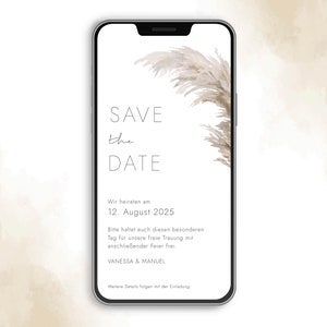 Digital | Save the Date | Wedding | Wedding Card | Wedding | Invitation | Template | Personalised | Ecard | sending via WhatsApp