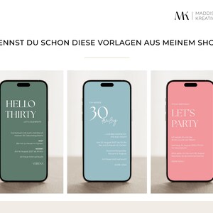 Digital Save the Date Card Invitation Birthday Canva Template Instant Download Editable Personalized E-Card WhatsApp Online Invitation image 5